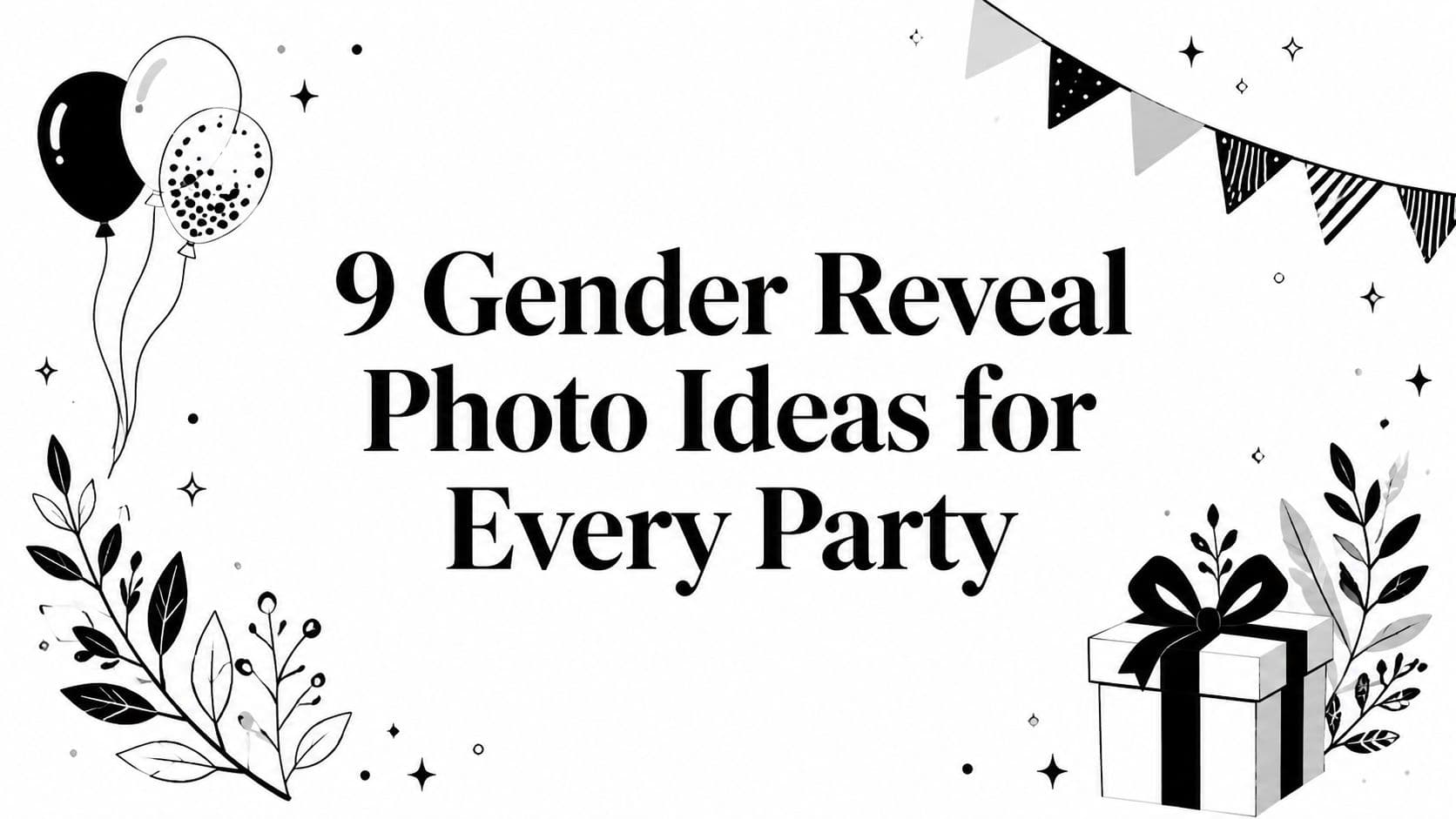 9 Gender Reveal Photo Ideas for Every Party
