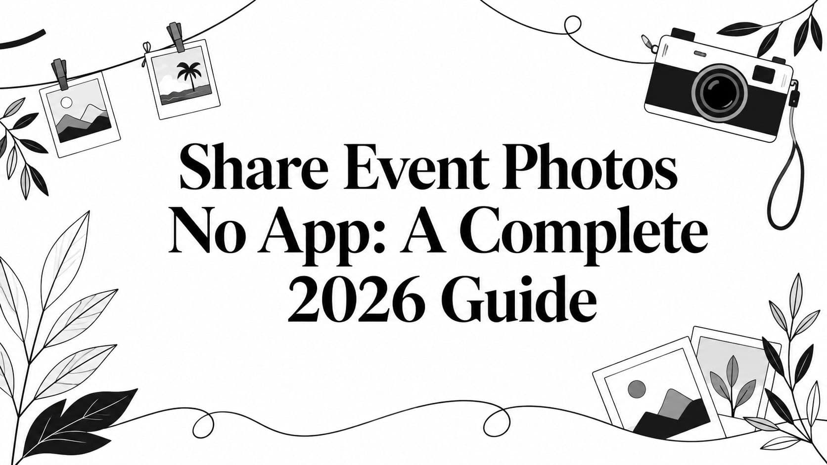 Share Event Photos No App: A Complete 2026 Guide
