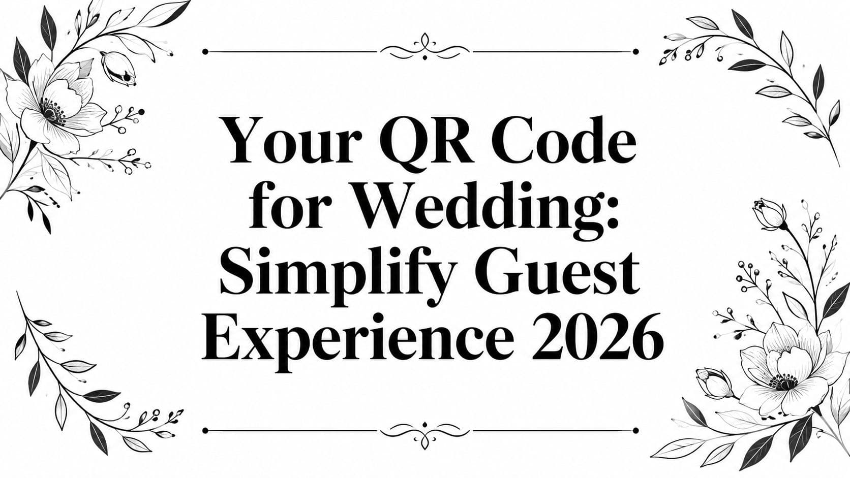 Your QR Code for Wedding: Simplify Guest Experience 2026